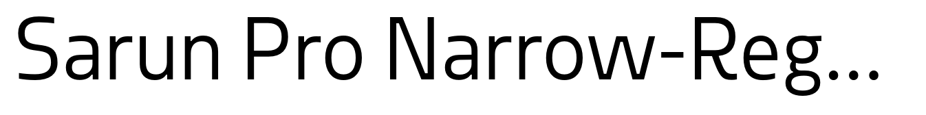 Sarun Pro Narrow-Regular